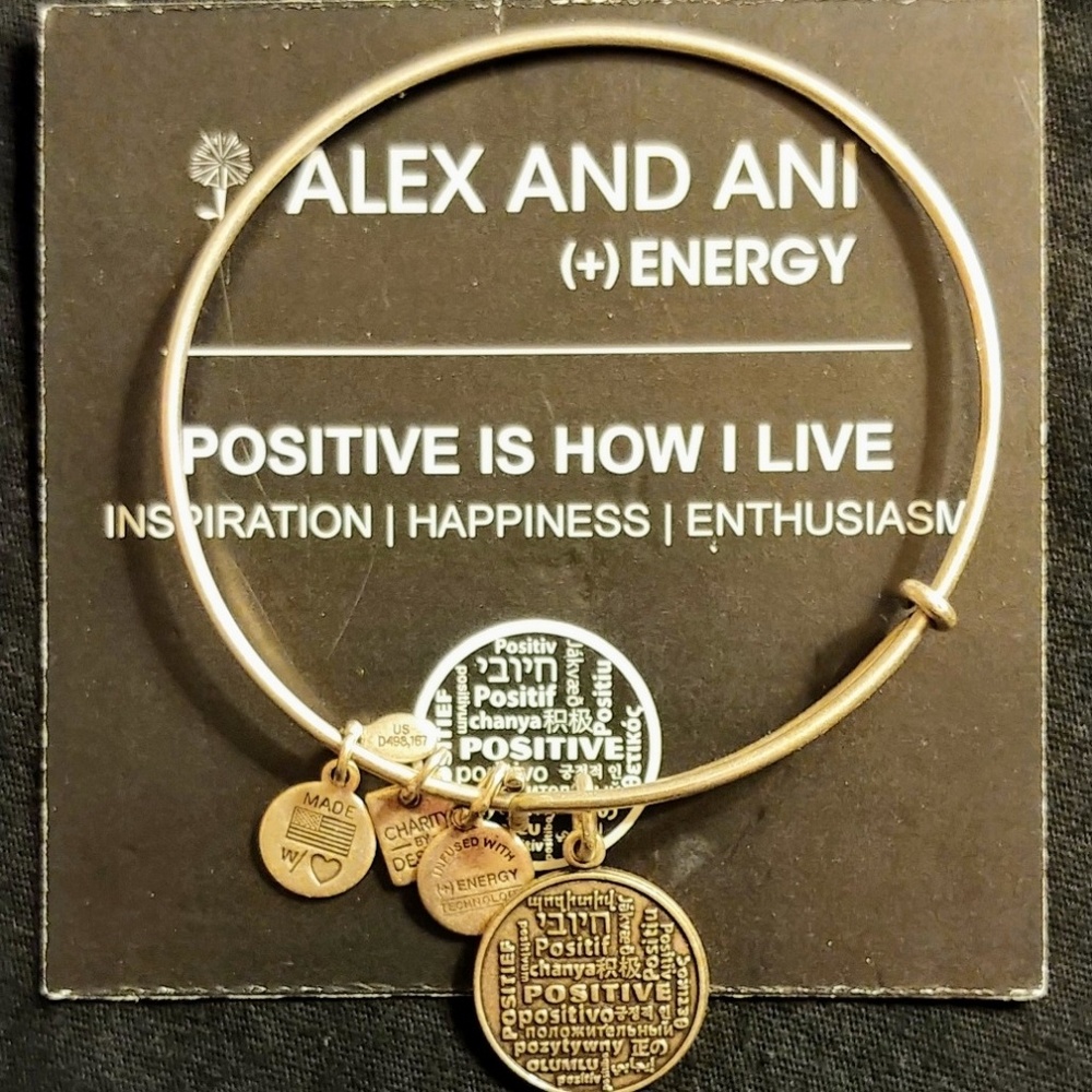 Alex and Ani "Positive is How I Live" Bracelet